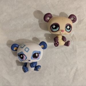 Littlest Pet Shop Panda Pair - Cream and White